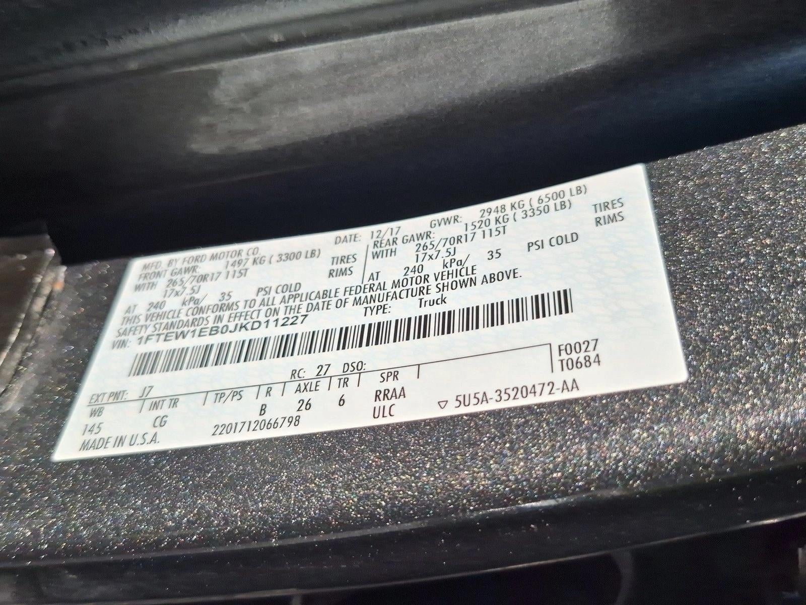 2018 Ford F-150 XL 4WD SuperCrew 5.5' Box