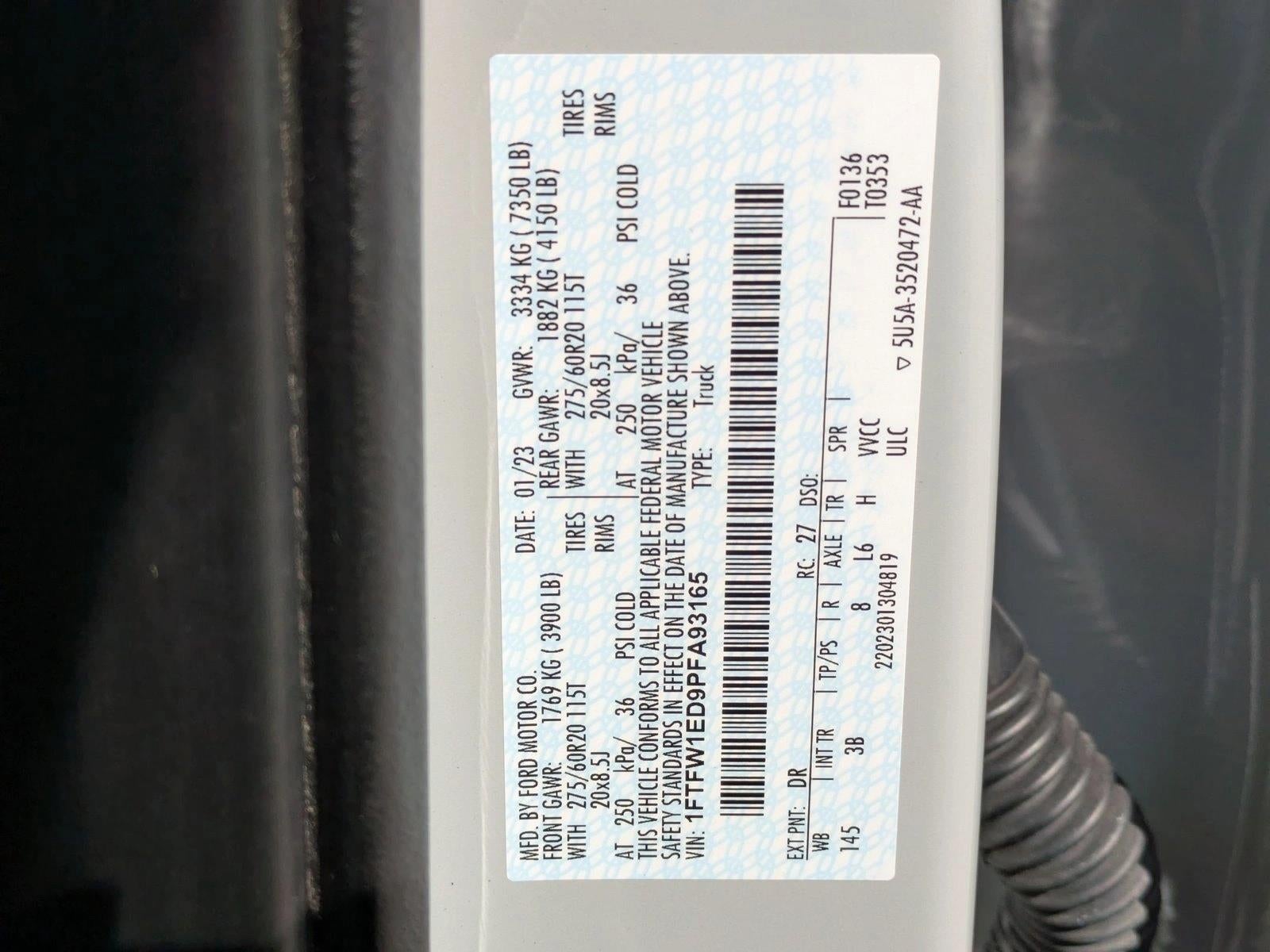 2023 Ford F-150 Platinum 4WD SuperCrew 5.5' Box