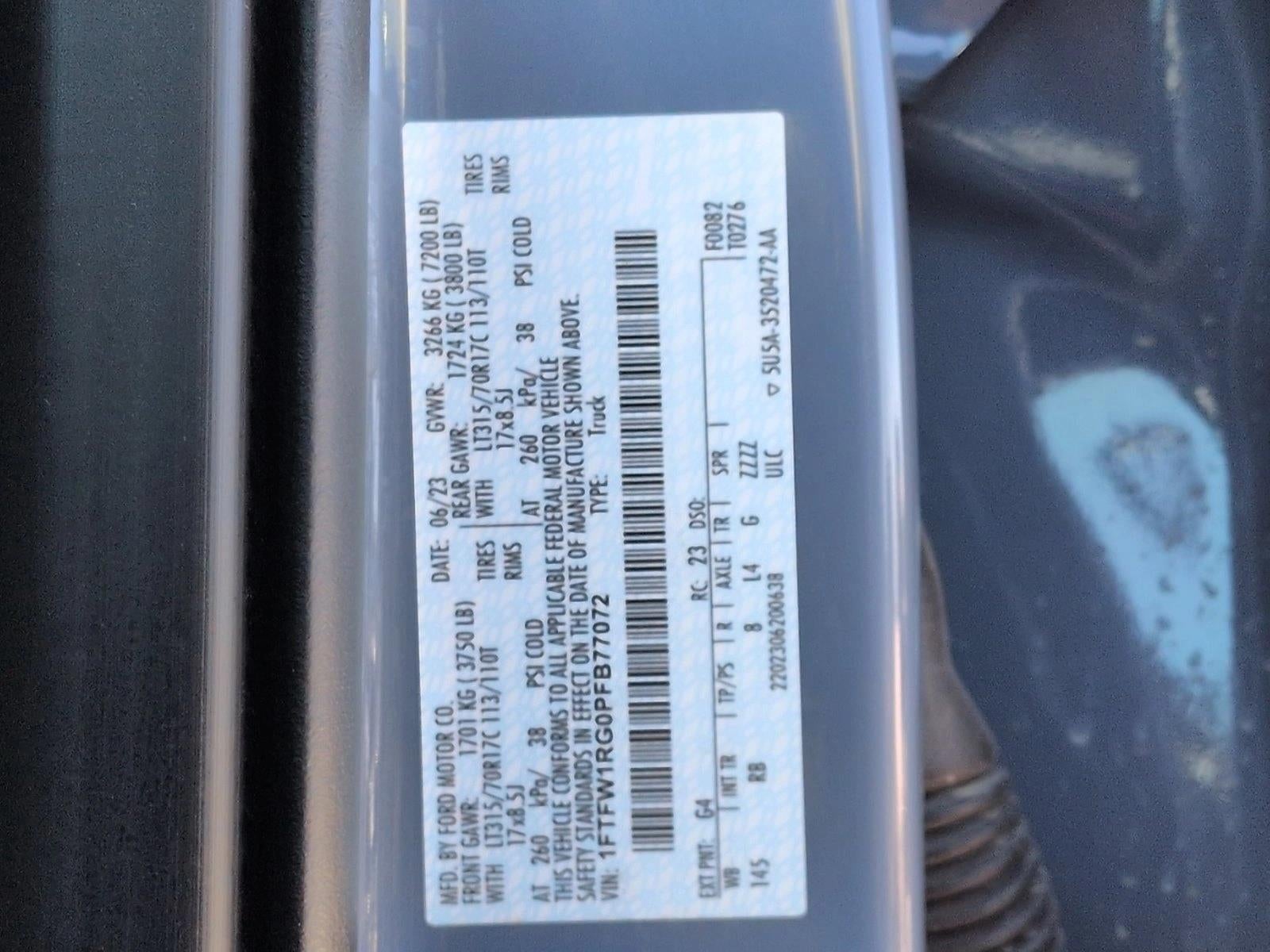 2023 Ford F-150 Raptor 4WD SuperCrew 5.5' Box