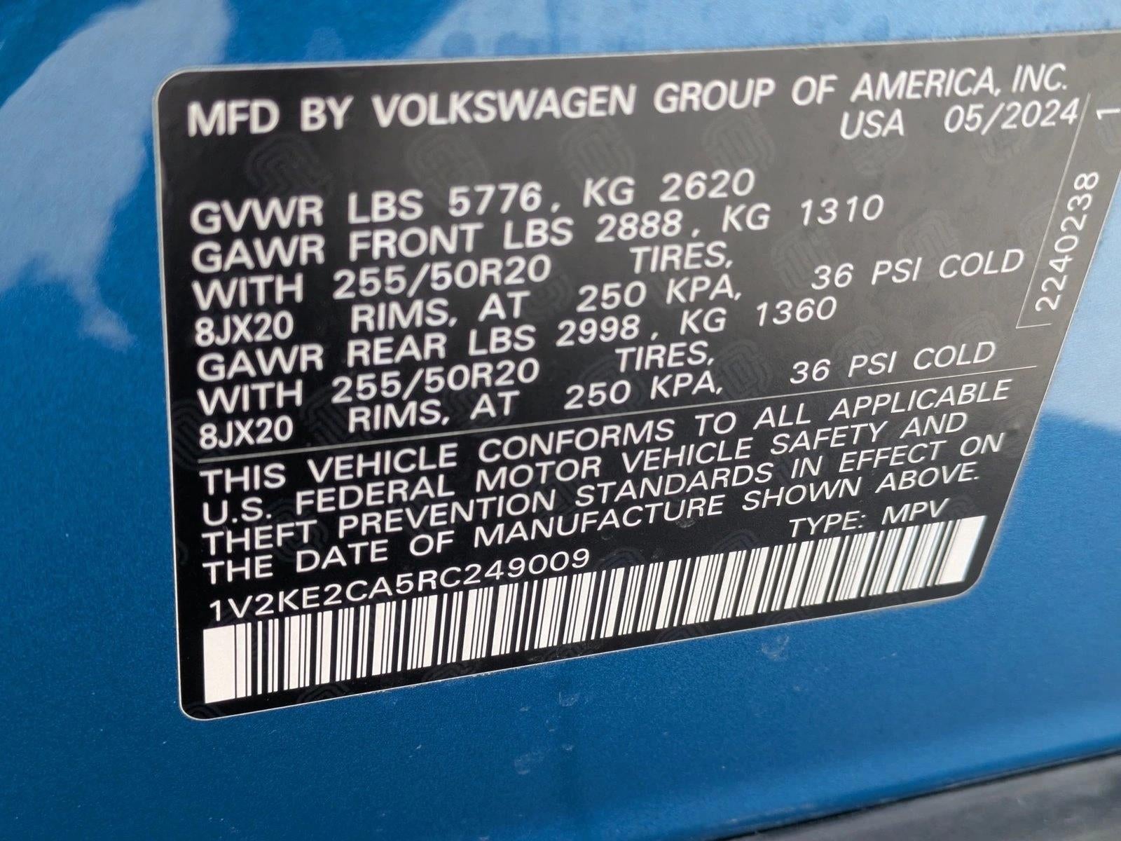 2024 Volkswagen Atlas Cross Sport 2.0T SE w/Technology 4MOTION