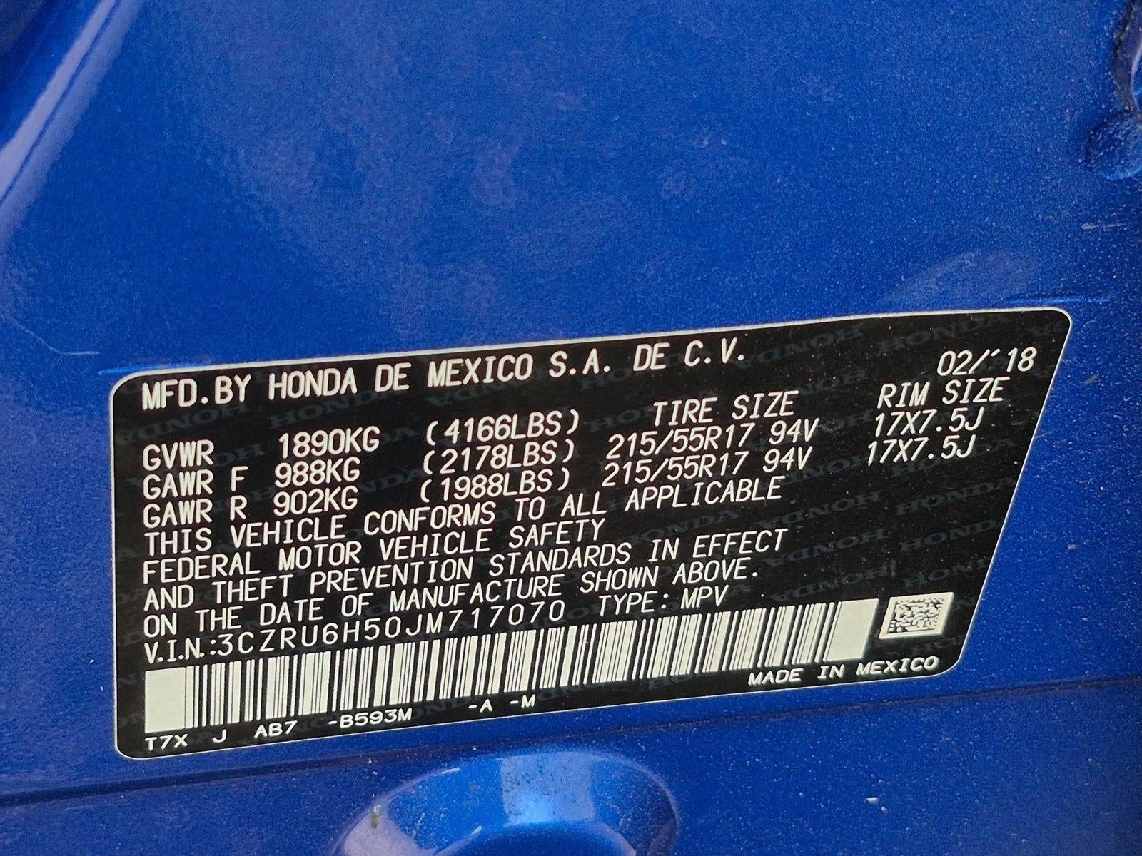2018 Honda HR-V EX AWD CVT