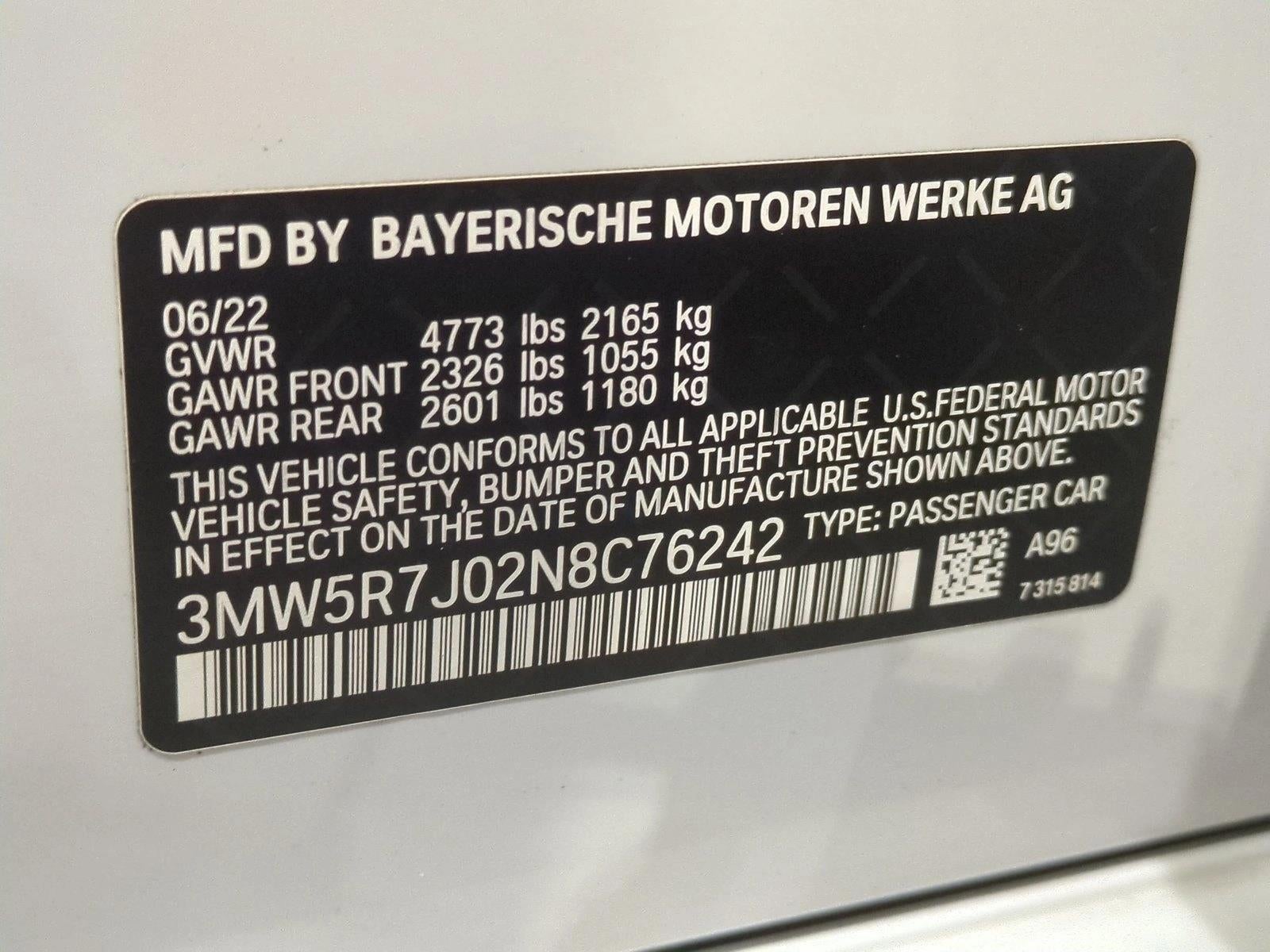 2022 BMW 330i xDrive Sedan North America