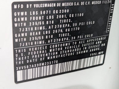 2024 Volkswagen Tiguan 2.0T Wolfsburg Edition 4MOTION