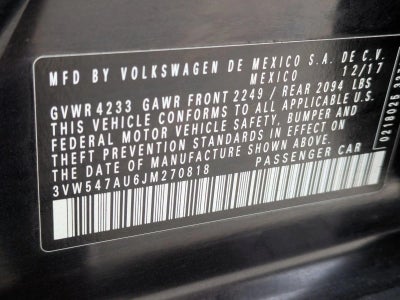 2018 Volkswagen Golf GTI 2.0T SE Manual