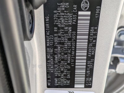 2024 Toyota Camry Hybrid XLE CVT (Natl)