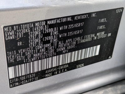 2025 Toyota RAV4 Hybrid LE AWD (Natl)