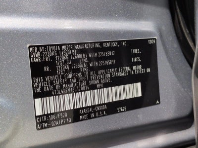 2025 Toyota RAV4 Hybrid LE AWD (Natl)