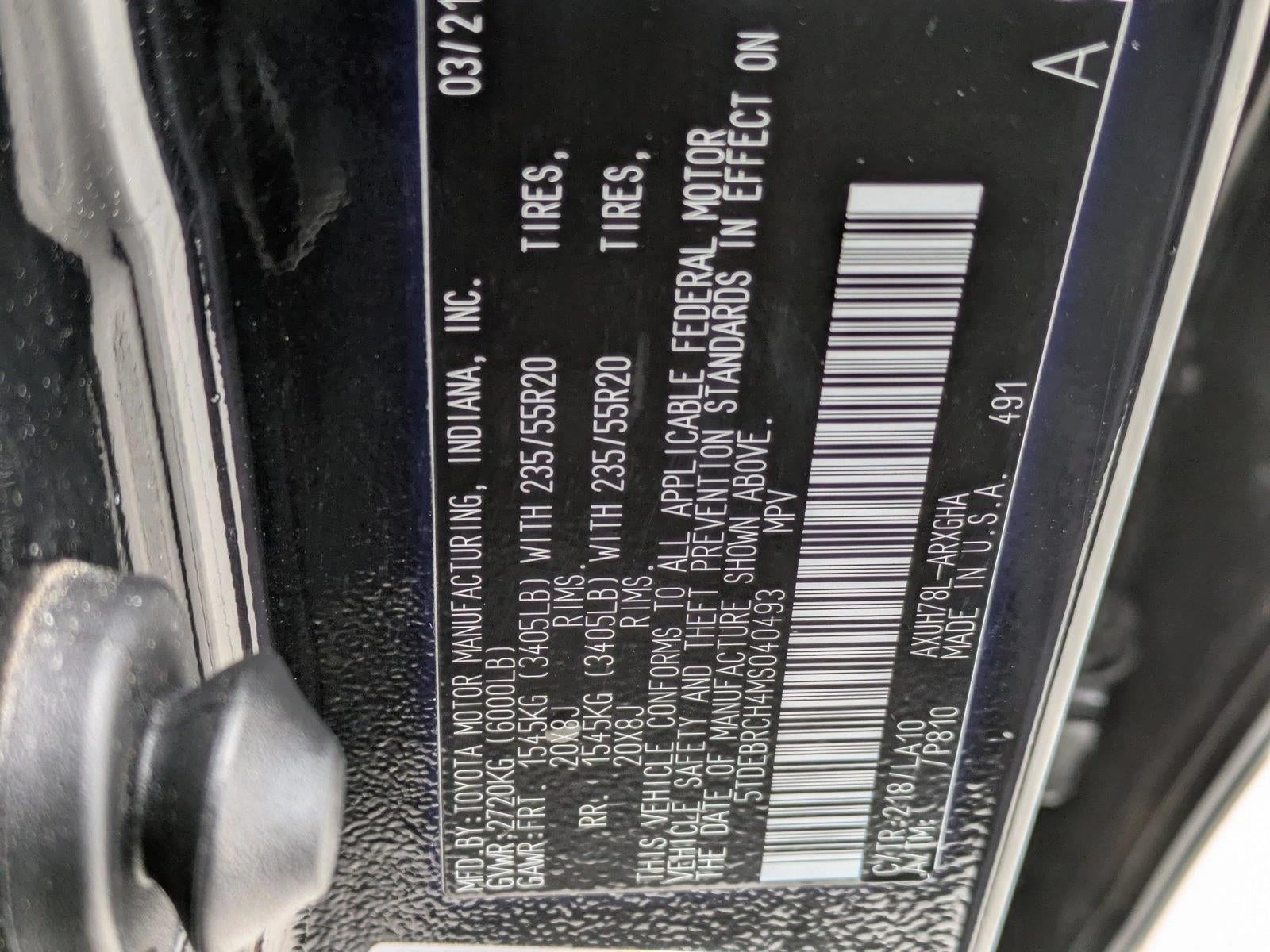 2021 Toyota Highlander Hybrid Platinum AWD (Natl)