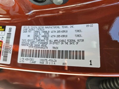 2024 Toyota Tundra 4WD 4WD TRD Pro Hybrid CrewMax 5.5' Bed (Natl)