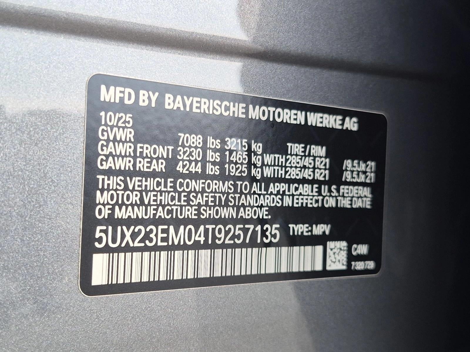 2026 BMW X7 xDrive40i Sports Activity Vehicle