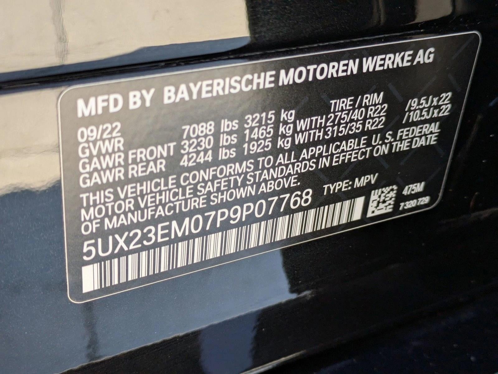 2023 BMW X7 xDrive40i Sports Activity Vehicle