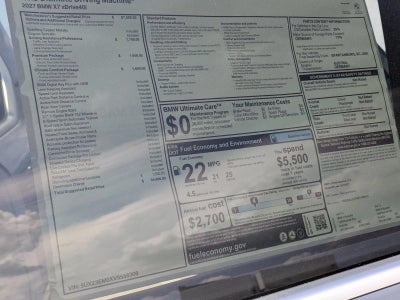 2027 BMW X7 xDrive40i Sports Activity Vehicle