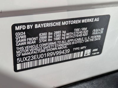 2024 BMW X5 xDrive40i Sports Activity Vehicle