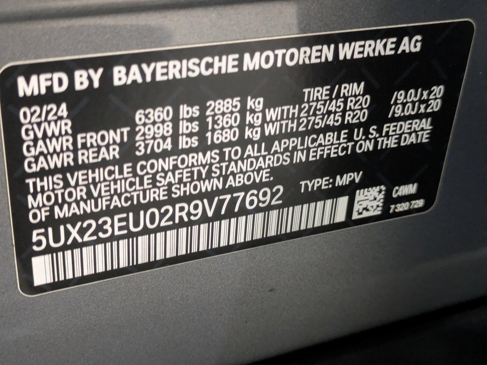 2024 BMW X5 xDrive40i Sports Activity Vehicle