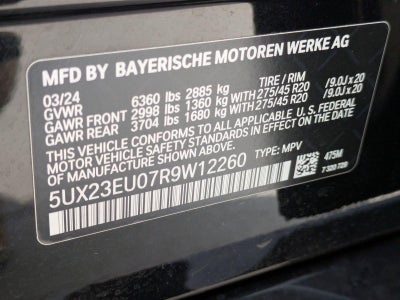 2024 BMW X5 xDrive40i Sports Activity Vehicle