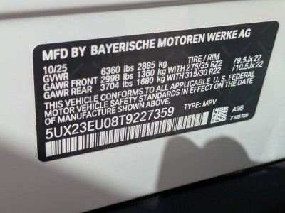 2026 BMW X5 xDrive40i Sports Activity Vehicle