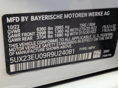 2024 BMW X5 xDrive40i Sports Activity Vehicle