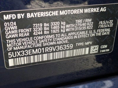 2024 BMW X7 M60i Sports Activity Vehicle