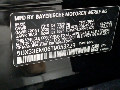2026 BMW X7 M60i Sports Activity Vehicle