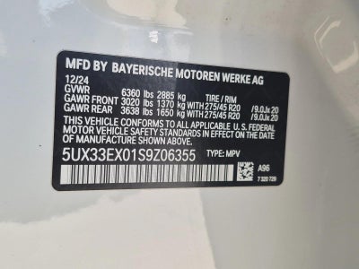 2025 BMW X6 xDrive40i Sports Activity Coupe
