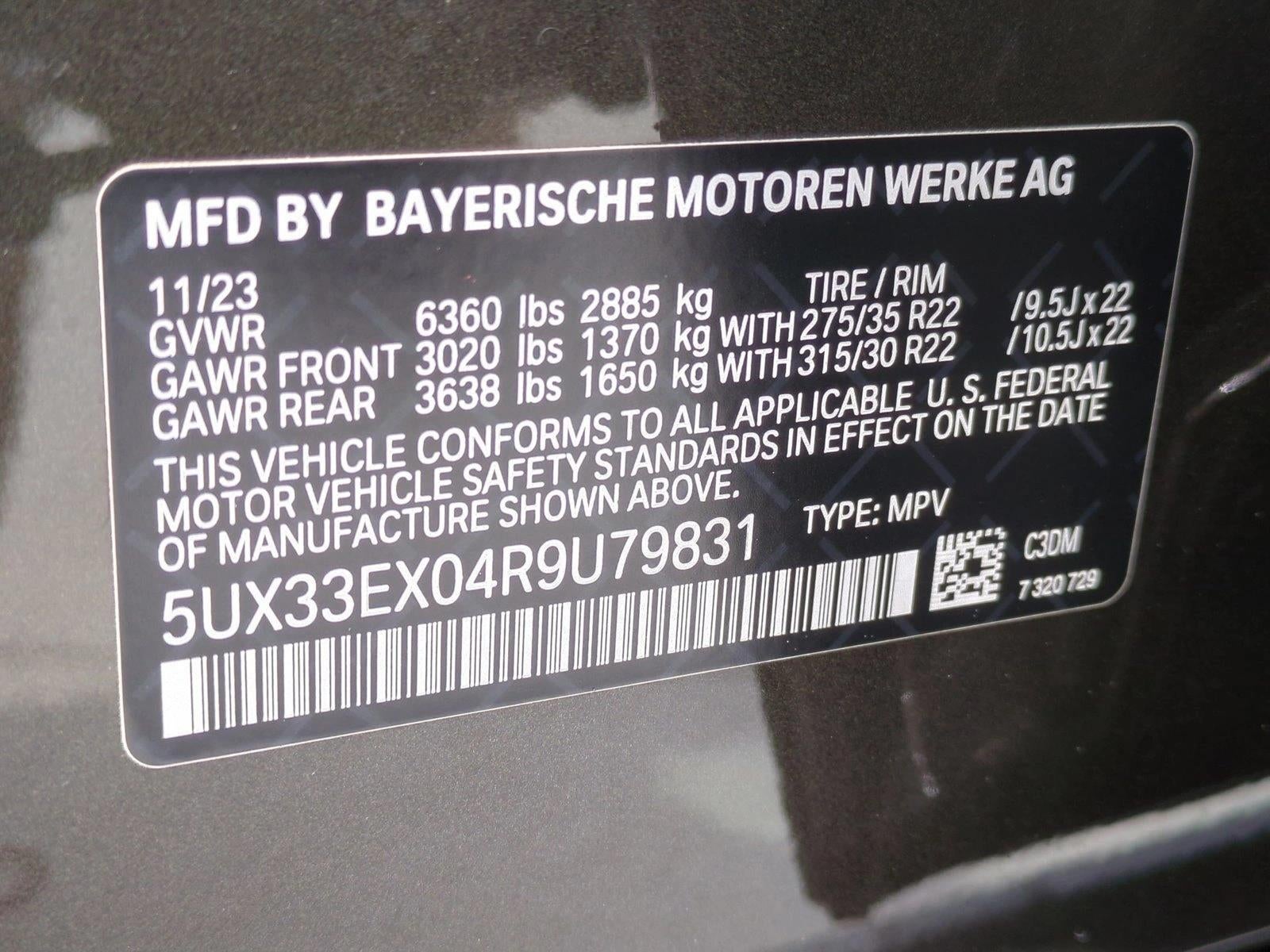 2024 BMW X6 xDrive40i Sports Activity Coupe
