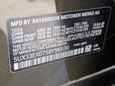 2025 BMW X6 xDrive40i Sports Activity Coupe