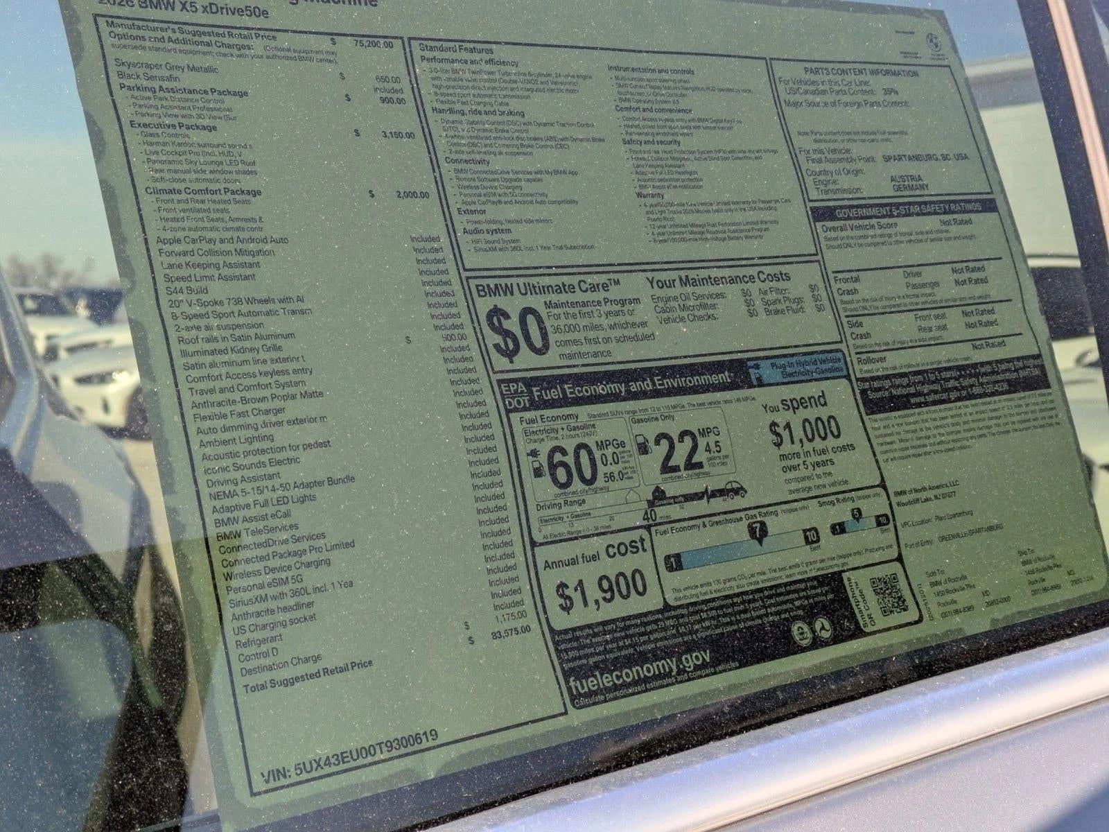 2026 BMW X5 xDrive50e Plug-In Hybrid