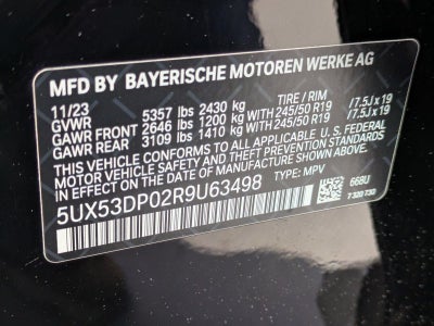2024 BMW X3 xDrive30i Sports Activity Vehicle