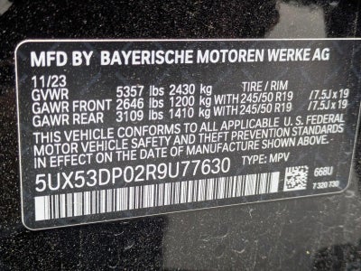 2024 BMW X3 xDrive30i Sports Activity Vehicle