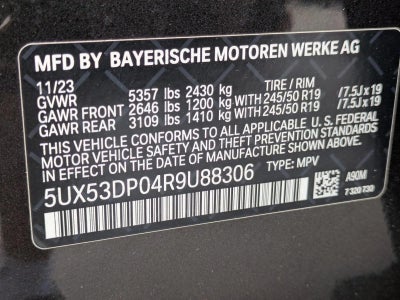 2024 BMW X3 xDrive30i Sports Activity Vehicle
