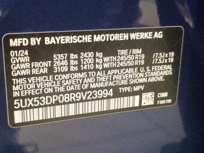 2024 BMW X3 xDrive30i Sports Activity Vehicle