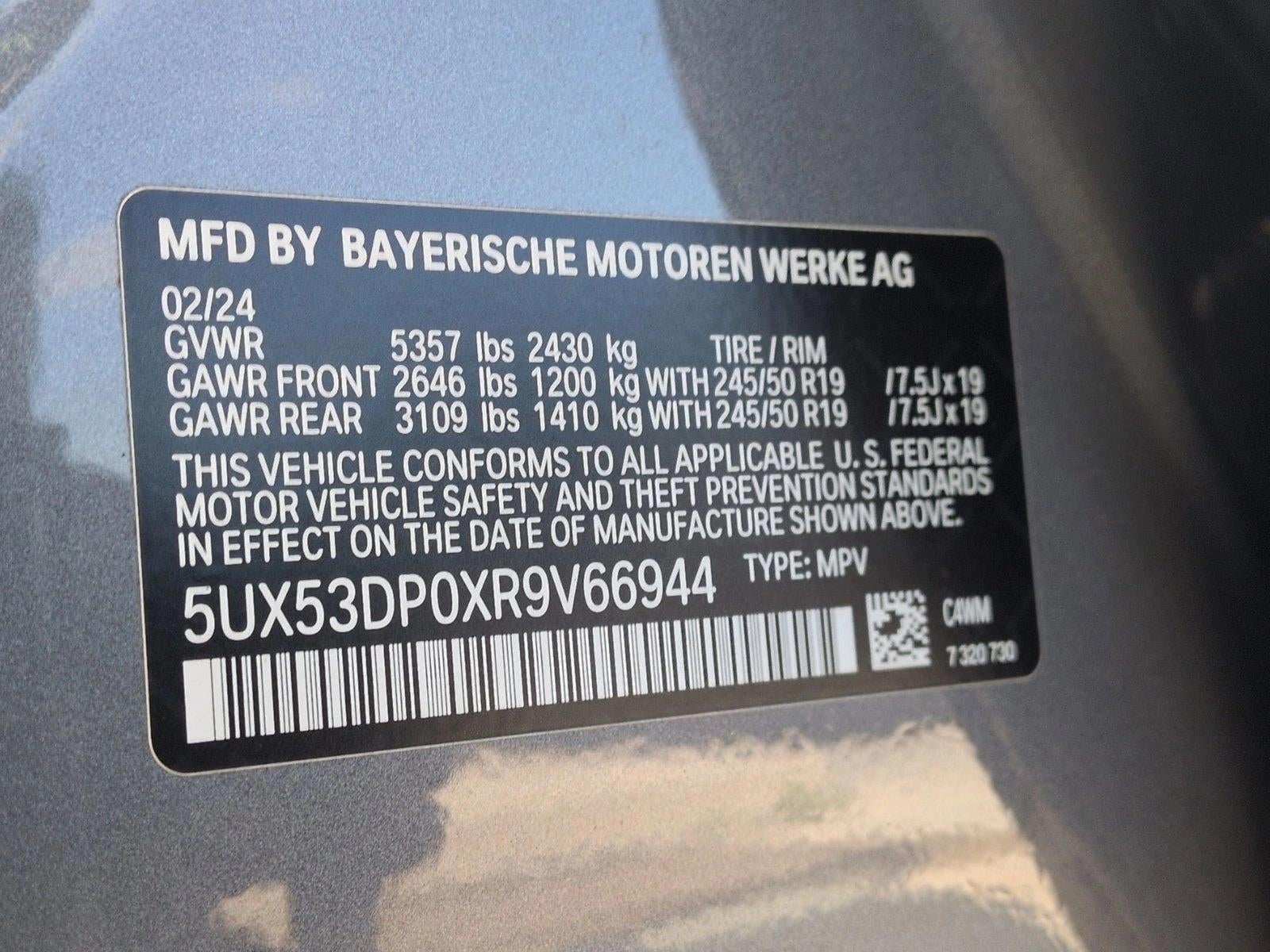 2024 BMW X3 xDrive30i Sports Activity Vehicle