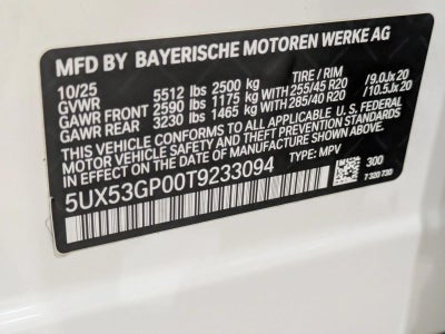 2026 BMW X3 30 xDrive Sports Activity Vehicle