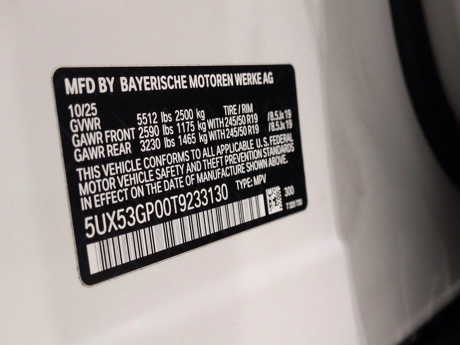2026 BMW X3 30 xDrive Sports Activity Vehicle