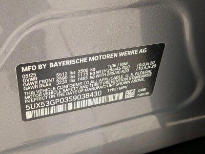 2025 BMW X3 30 xDrive Sports Activity Vehicle