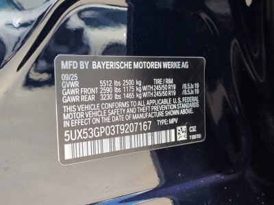 2026 BMW X3 30 xDrive Sports Activity Vehicle
