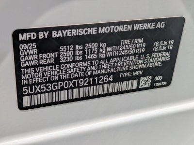 2026 BMW X3 30 xDrive Sports Activity Vehicle