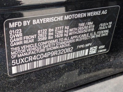 2023 BMW X5 sDrive40i Sports Activity Vehicle