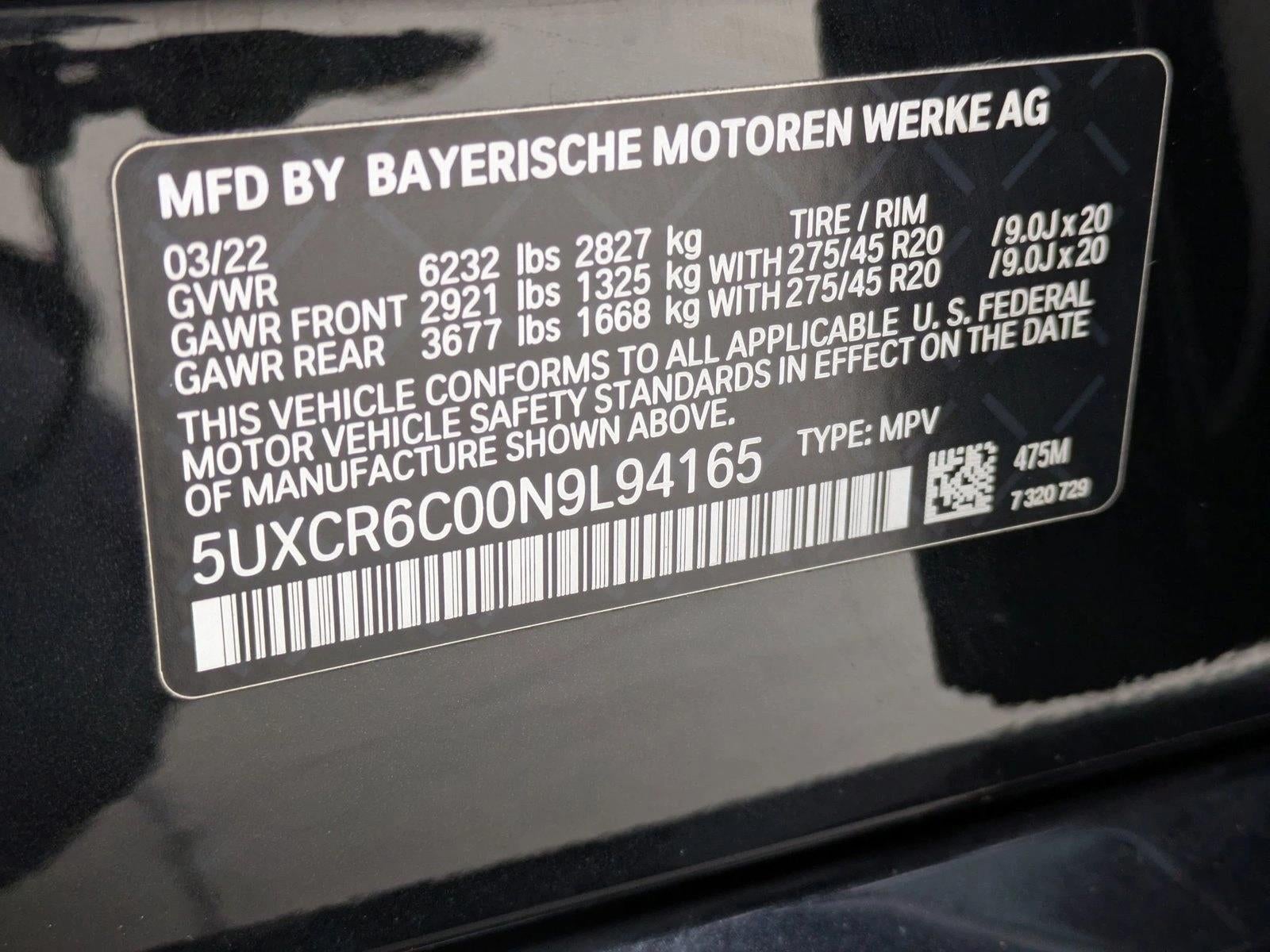 2022 BMW X5 xDrive40i Sports Activity Vehicle