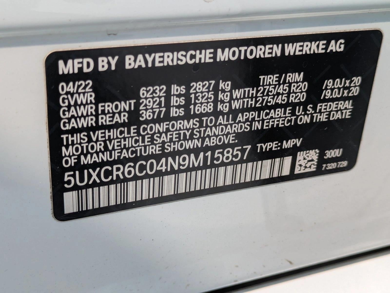 2022 BMW X5 xDrive40i Sports Activity Vehicle