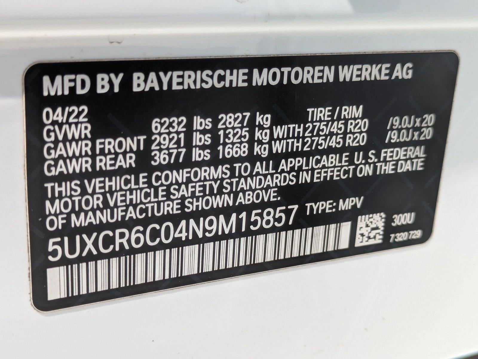 2022 BMW X5 xDrive40i Sports Activity Vehicle