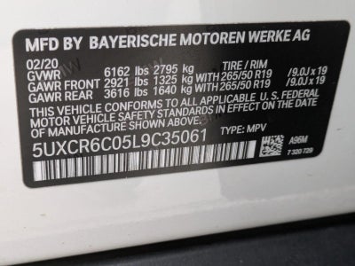 2020 BMW X5 xDrive40i Sports Activity Vehicle