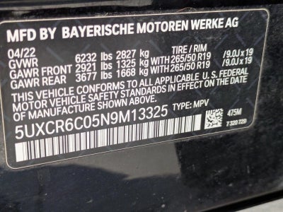 2022 BMW X5 xDrive40i Sports Activity Vehicle