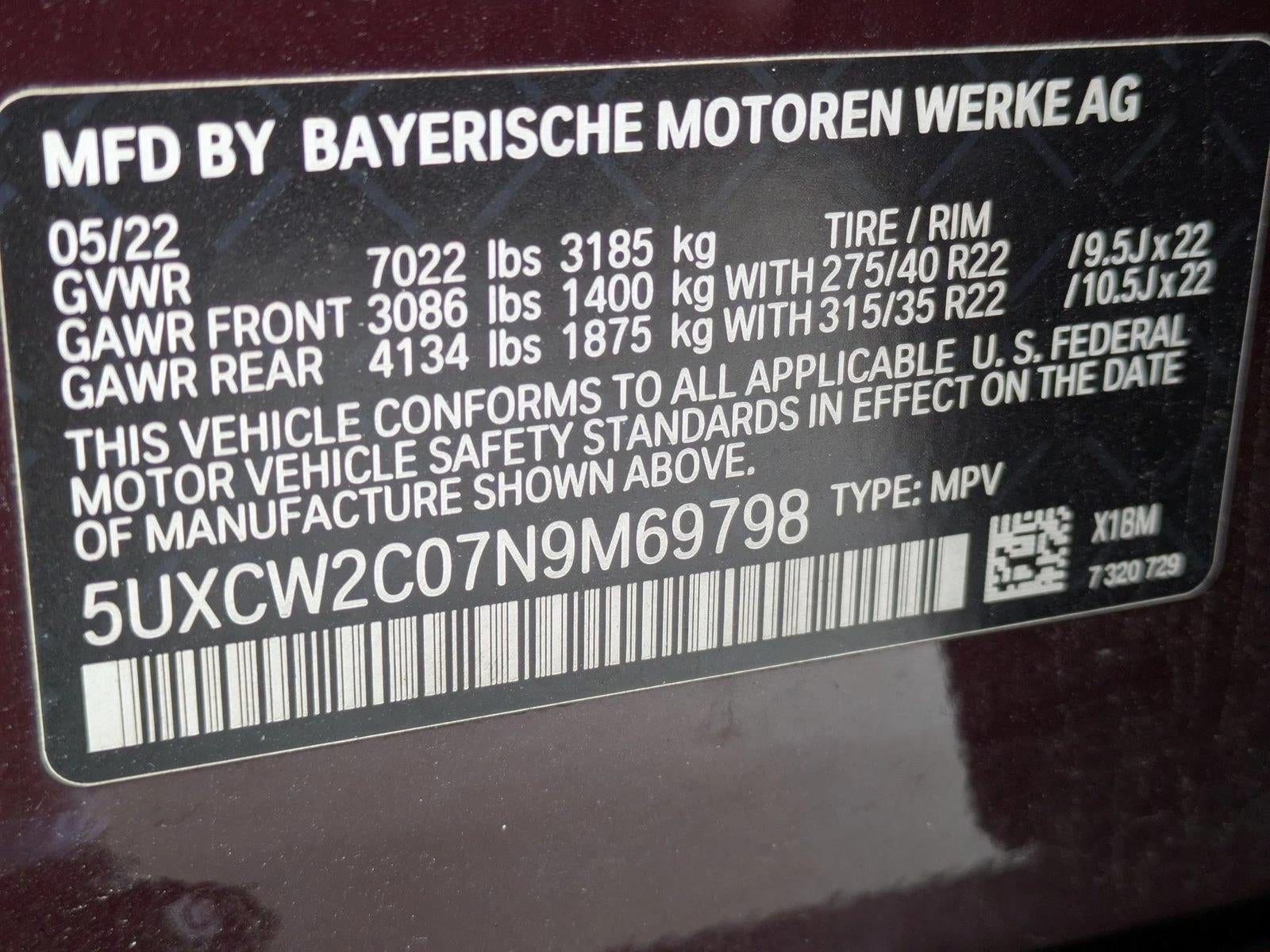 2022 BMW X7 xDrive40i Sports Activity Vehicle