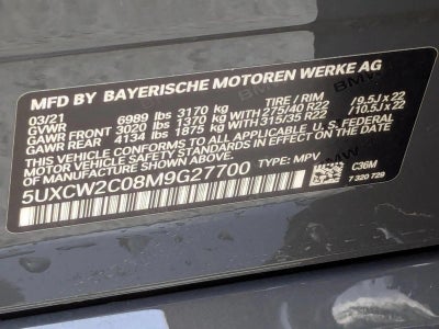 2021 BMW X7 xDrive40i Sports Activity Vehicle
