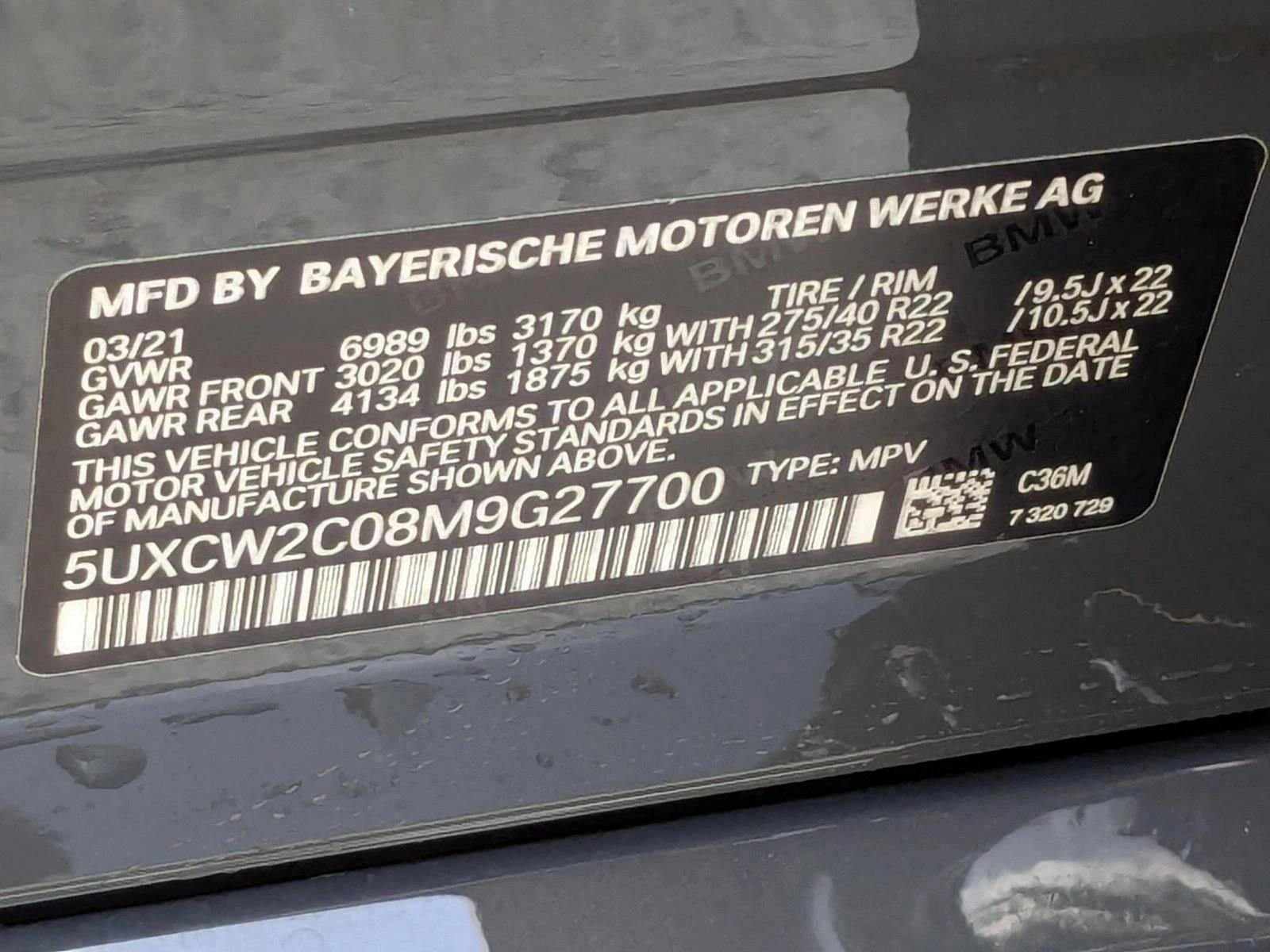 2021 BMW X7 xDrive40i Sports Activity Vehicle