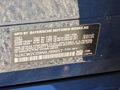 2022 BMW X7 xDrive40i Sports Activity Vehicle