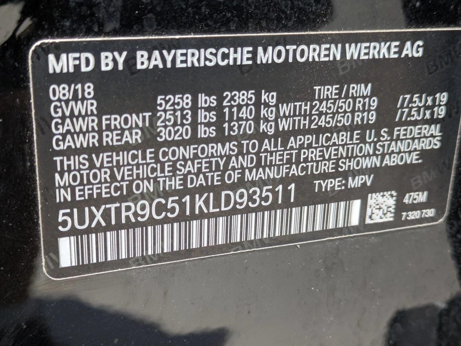 2019 BMW X3 xDrive30i Sports Activity Vehicle
