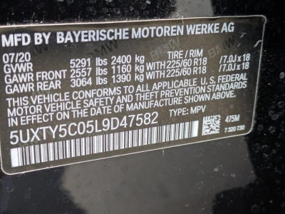 2020 BMW X3 xDrive30i Sports Activity Vehicle