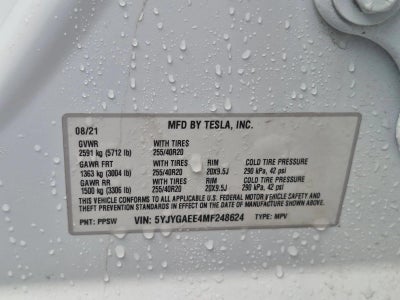 2021 Tesla Model Y Long Range AWD